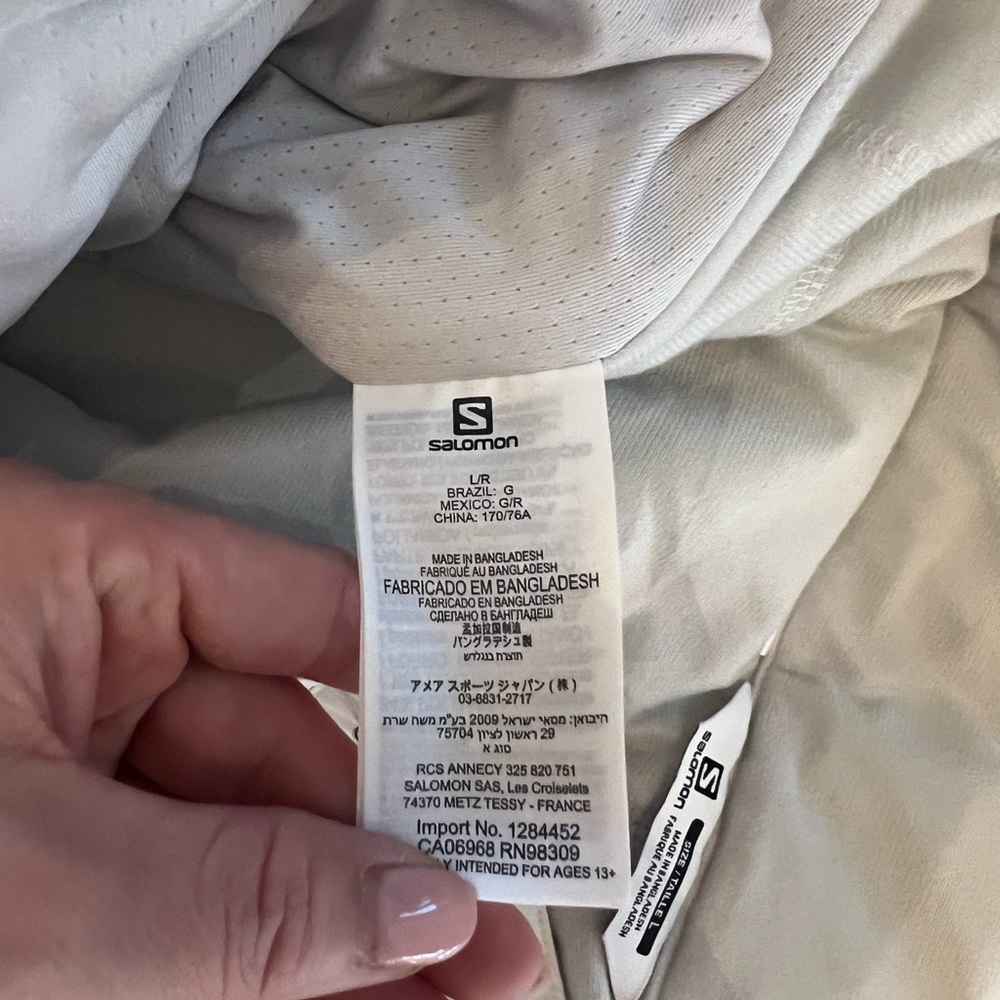 Women's White Salomon Ski Pants - Picture 4 of 4
